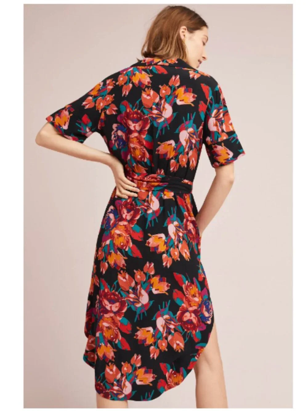 Anthropologie Maeve Floral Buttondown Shirtdress - Picture 5 of 10